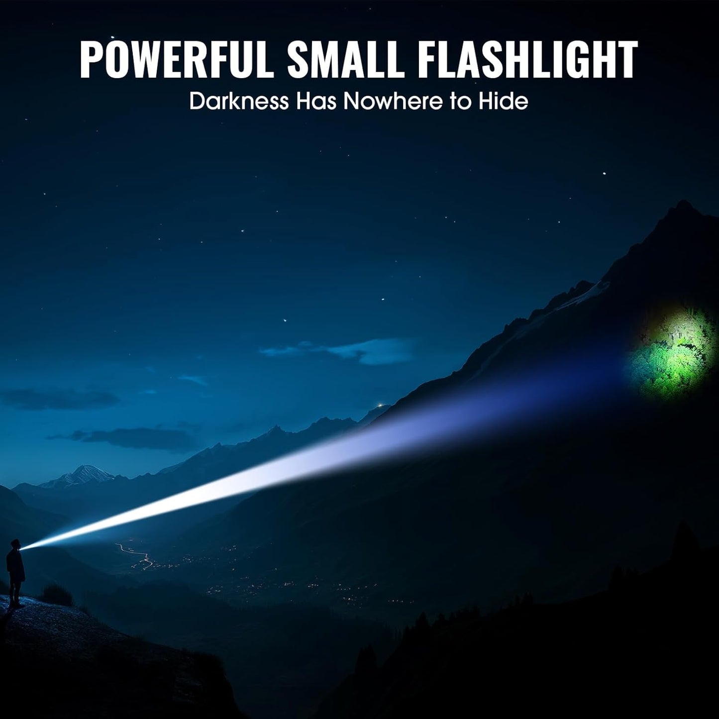 Rechargeable Tactical Flashlights, High Lumens Small Mini USB-C LED Flashlight, Compact EDC Flash Light, 4 Modes&Memory Function, Waterproof Pocket Lights for Home,Camping,Emergency (1, Orange)