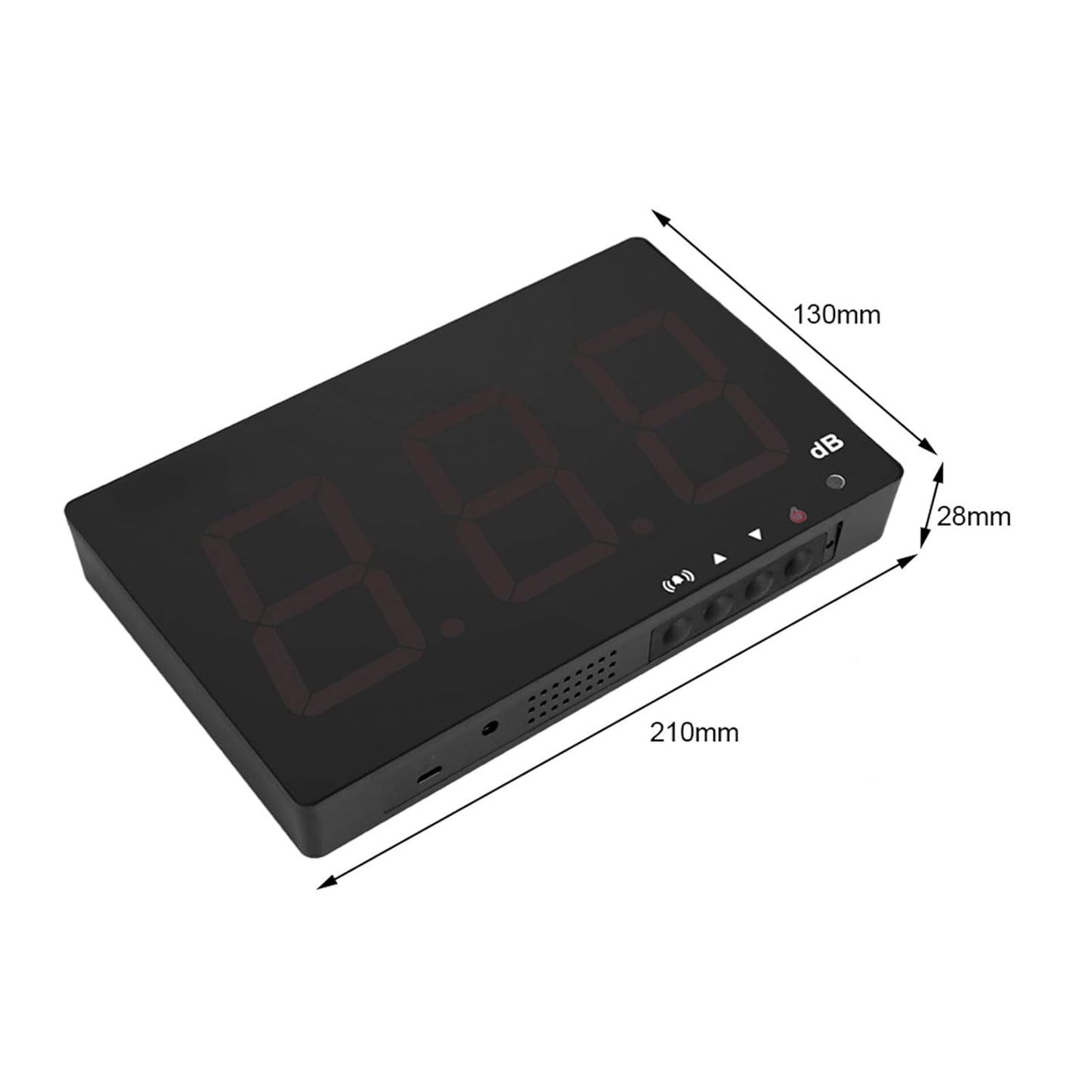 SW-525B Digital Sound Meter Noise Decibel Tester with 9.6 LCD Display Alarm Function Data Storage USB for Factories Offices Theaters
