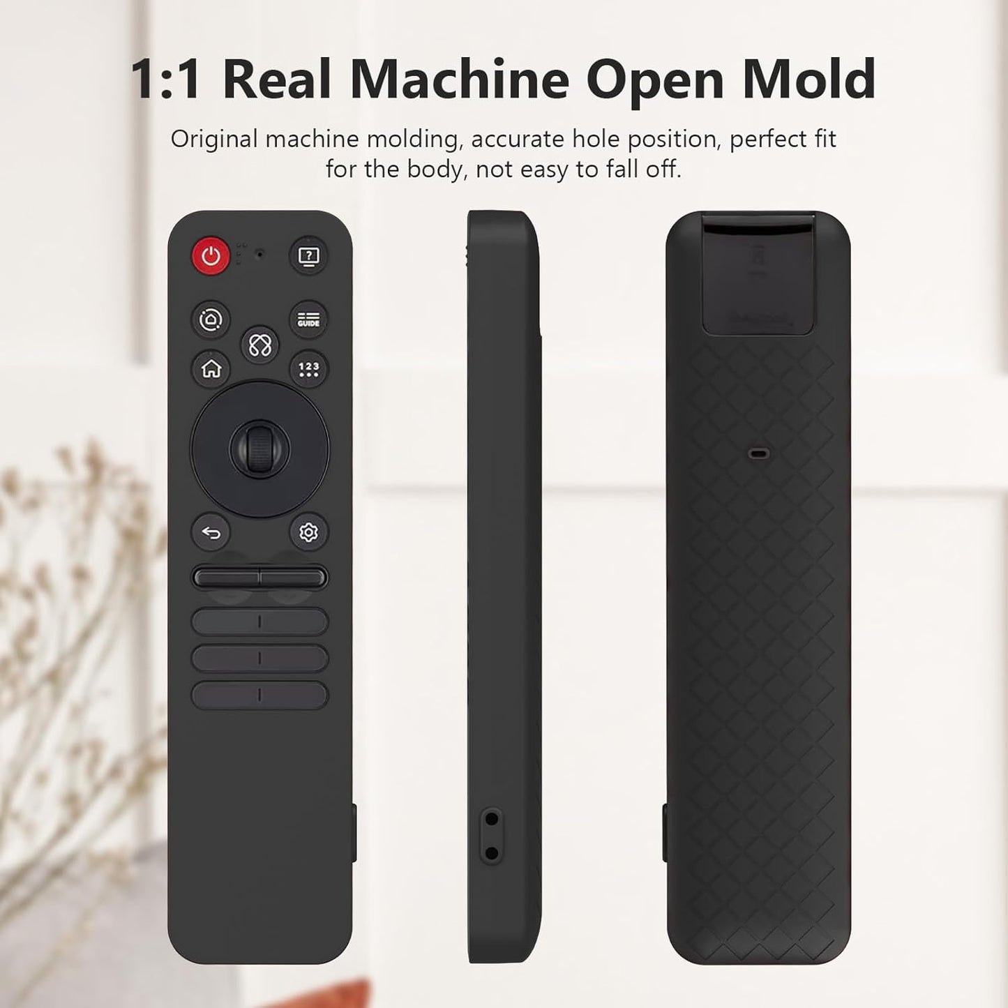 LEFXMOPHY Case Cover for LG MR25GA Remote Protector Sleeve Compatible with 2025 LG OLED Smart TV C5 B5 G5 M5 Series Remote - Black