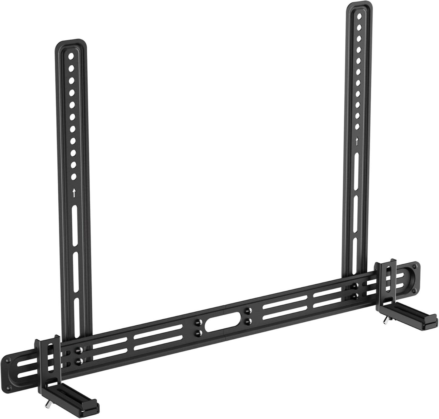 Universal Soundbar Mount with Holes/Without Holes, Sound Bar TV Bracket for Speaker Non-Slip Base Holder Extends 3.46"-6.1",Support 20lbs SBR501