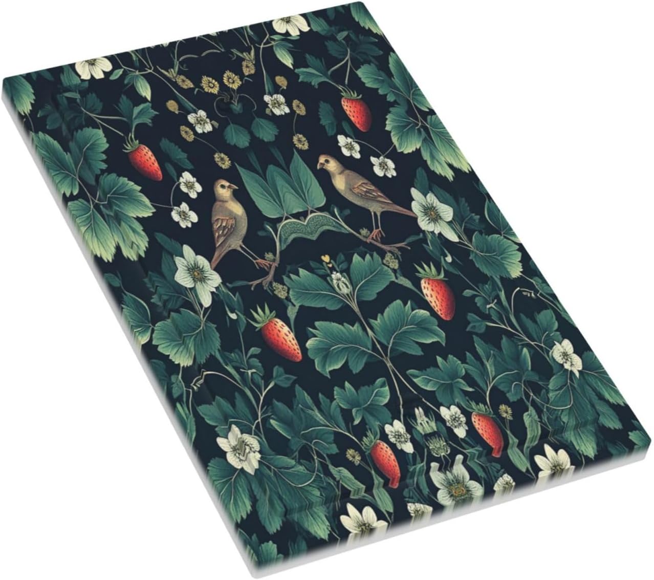 Light Switch Cover Plate Strawberry Birds Flowers Plant Morris Floral 1 Gang No Device Blank Electrical Wall Plates Faceplate Decorative Switch Plate for Bedroom Farmhouse Decor