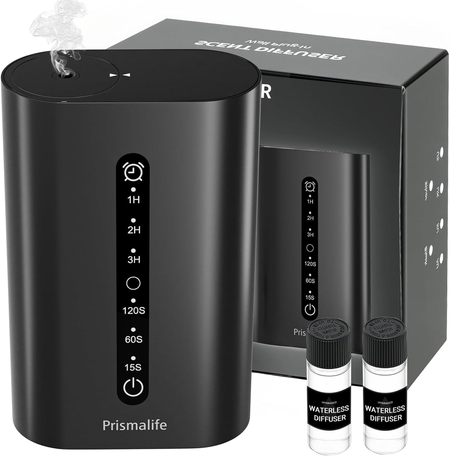 Smart Plug in Diffuser, Waterless Scent Diffusers for Home Cover Up to 800 Sq. Ft with 3 Mist Levels & Timers, Waterless Essential Oil Diffuser with RGB Lighting for Home, Office
