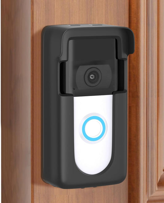 Adhesive Doorbell Mount Compatible with Video Doorbell 1/2/3/3 Plus/4/(2020 Release)/(2023 Release), No-Drill Door Mount Cover Holder Accessories, Easy Installation, Not Block Doorbell Sensor