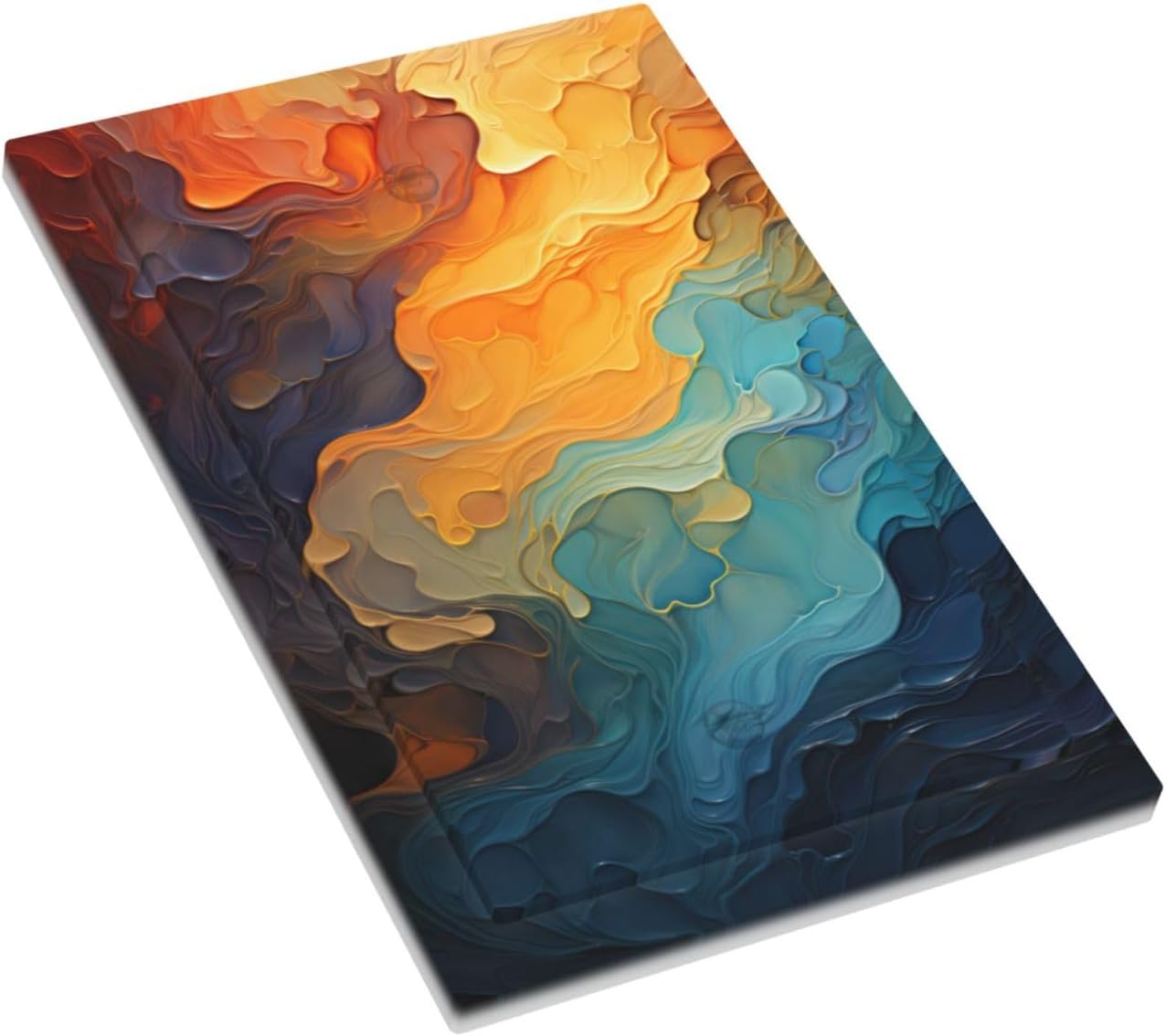 Abstract Colorful Modern Luxury Rainbow 1-Gang No Device Blank Wallplate Electrical Light Switch Covers Decorative Receptacle Face Plate Cover for Bathroom 5 X 3 IN