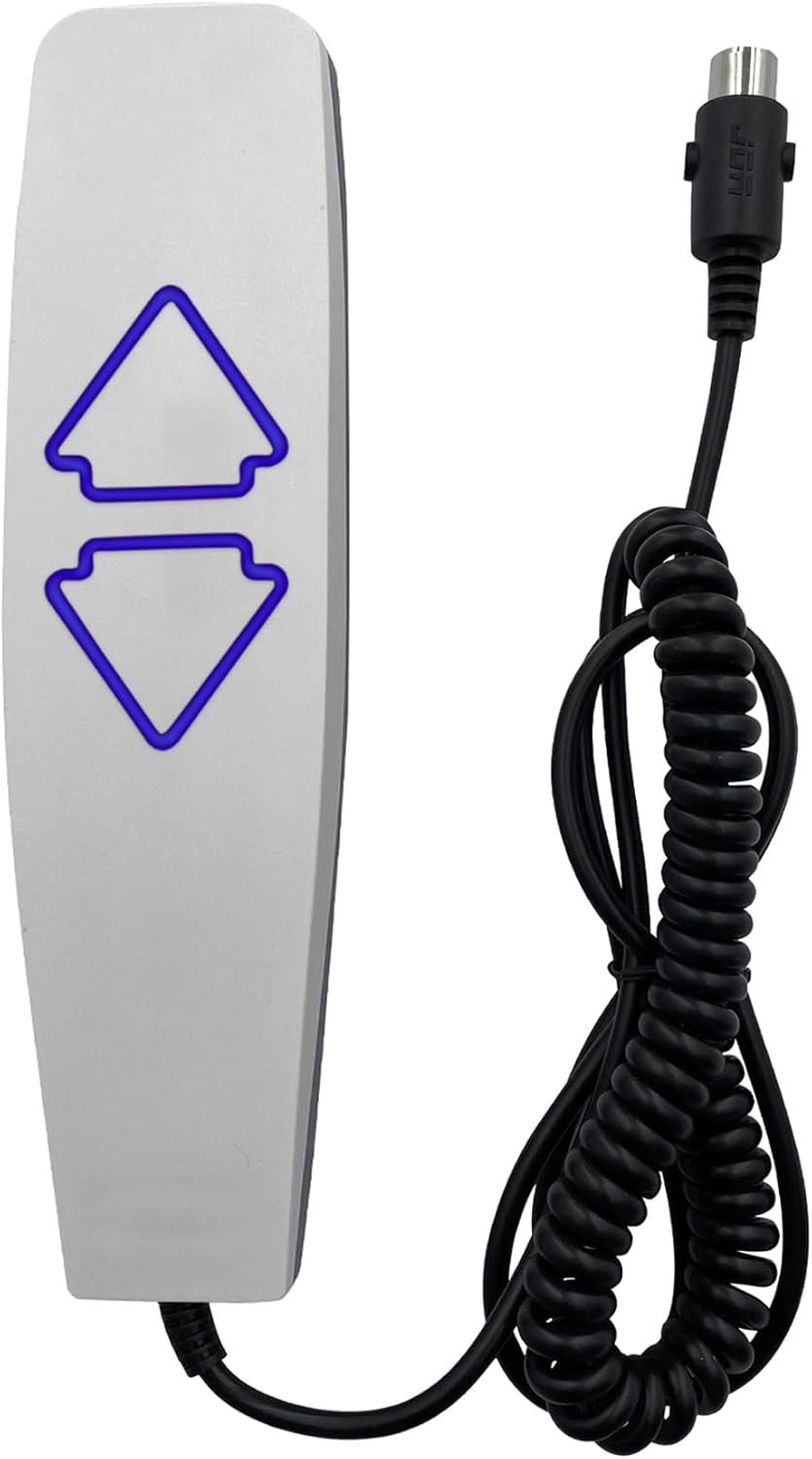 2 Button 5 Pin Remote Hand Control with USB A C Ports and Backlight for Lift Chair Electric Sofa Power Recliner Parts Replacement Controller Handset