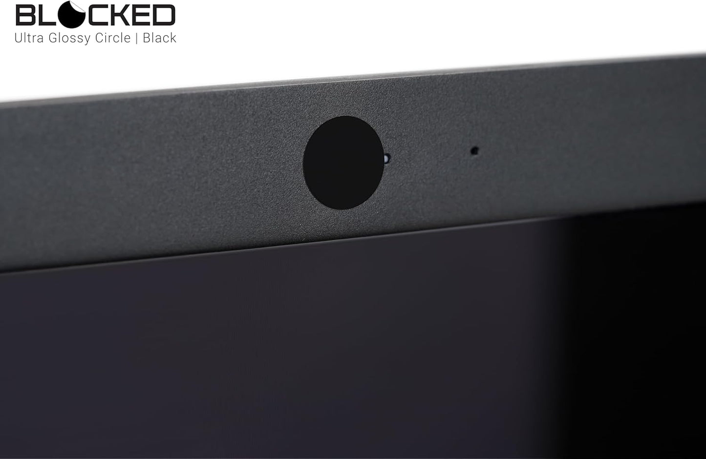BLOCKED Stackable Webcam/Camera Vinyl Covers | 57 Low-Tack Reusable Webcam Sticker | 3-Sizes | Black 57-Pack (Ultra Glossy)