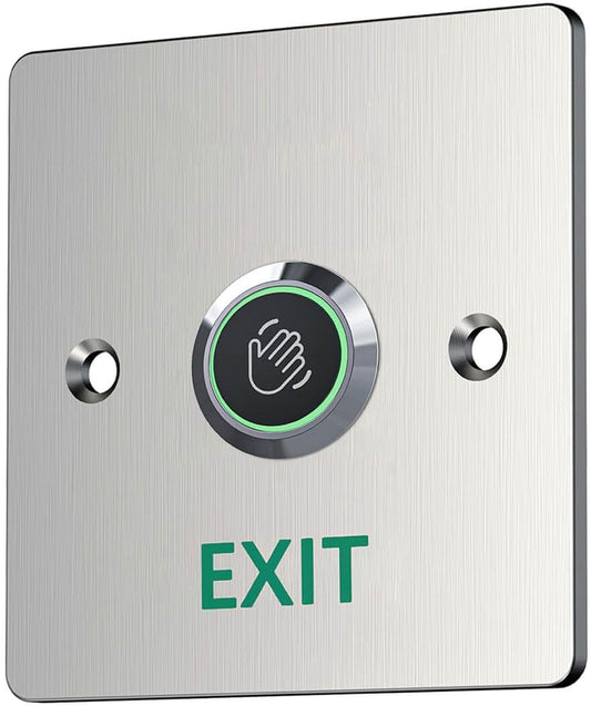 Infrared Sensor Exit Button IR Touchless Door Release 304 Stainless Steel IP67 Waterproof with LED Indicator for Access Control Systems