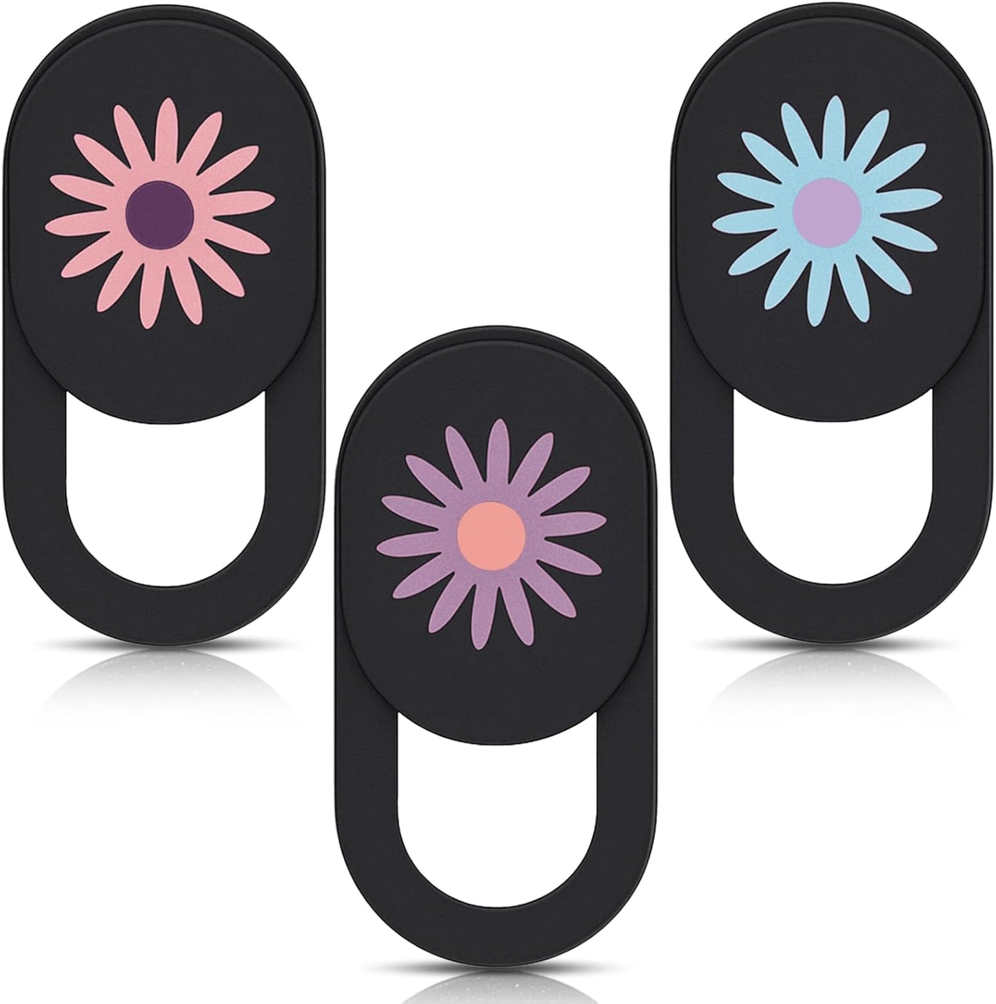 3 Pcs Laptop Camera Cover Slide Ultra Thin Slide Laptop Camera Cover Webcam Covers for Privacy Fits Flower Cameras Cap Cute PC Cameras Covers for Computer Tablet Smartphone