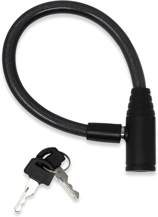 Urban August Child-Proof Refrigerator Lock for Kids & Adults - Lock for French Door Fridge and Cabinet (Small, Black - 2 Pack)