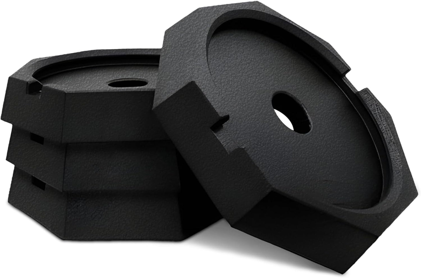 SnapPad EQ Permanently Attached RV Leveling Jack Pad for Equalizer Landing Feet (Round 4-Pack)