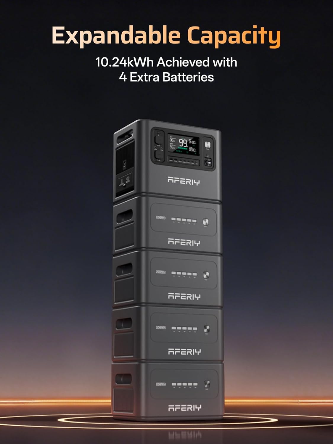 AFERIY 2800W Portable Power Station,2026 Upgraded Version of P210,2048Wh LiFePO4 Battery,Expandable to 10kWh,1800W AC Charging,UPS Solar Generator for Home Use,Power Outages,Camping,and RVs