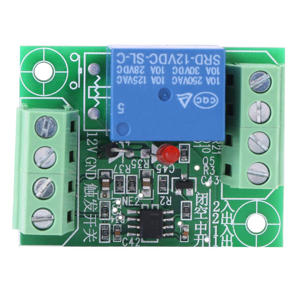 DC 12V Single Channel Bistable Circuit Trigger Switch Relay Control Module Compact Design Easy Wiring for Home Automation Projects