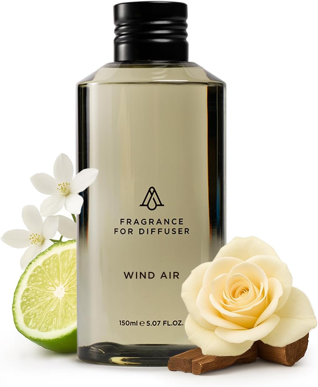 AromaPlan Hotel Scents Wind Air 5 Fl Oz (148ml), Home Luxury Aroma & Hotel Fragrance Diffuser Oil- Hotel Diffuser Oil for Aromatherapy- USA Made, Bigger Bottle, Bolder Aroma & Longer Lasting