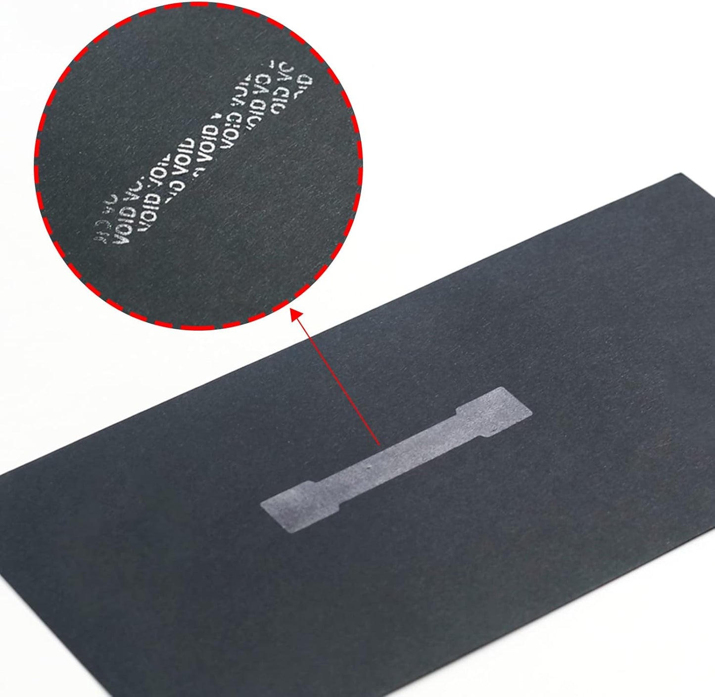 Transparent Blank Tamper Evident Labels Crystal Clear Sealing Package Seal Self Adhesive Security Warranty Void Tamper Proof Stickers (100pcs Bone)
