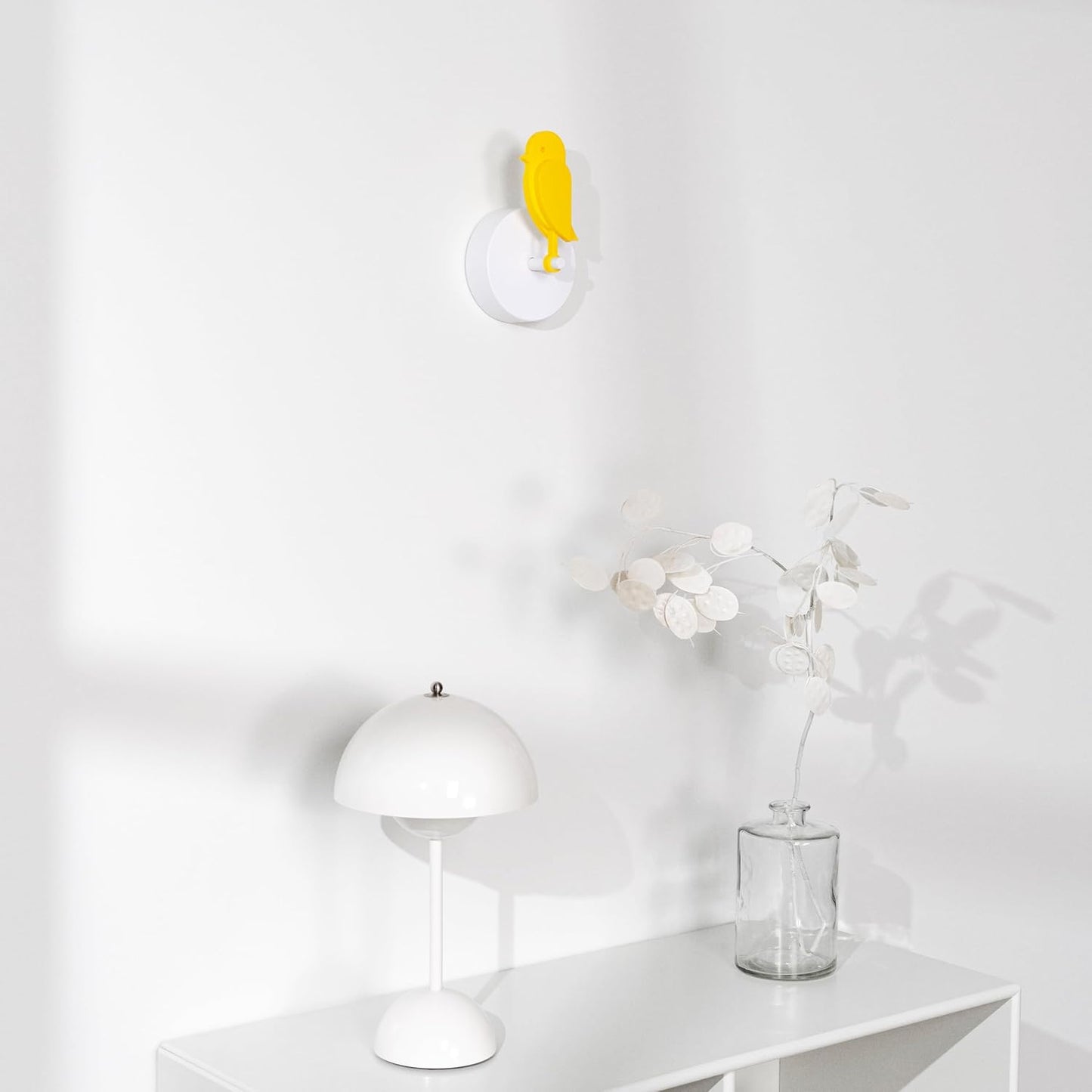 Birdie 2.0 - Design Indoor CO2 Monitor - Air Quality Meter for Home & Office - Promotes Mental & Physical Health - Modern Interior Decor - Reducing Health Risks with Clean Air (Yellow, FullBirdie)