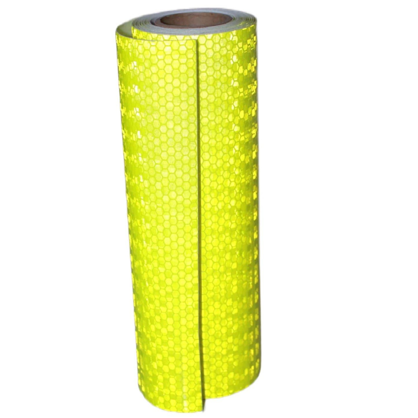 Fluorescent Yellow Reflective Tape Outdoor Waterproof 8 inch, High Visibility Warning Safety Industrial Marking Tape (11 feet)