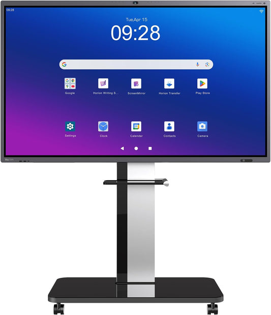 75" Smart Board,4k Interactive Flat Panel with 48MP Camera,Google EDLA Certified,Android 13, All in One Electronic Smart White Board for Classroom and Office (Board & Wall Mount Only)