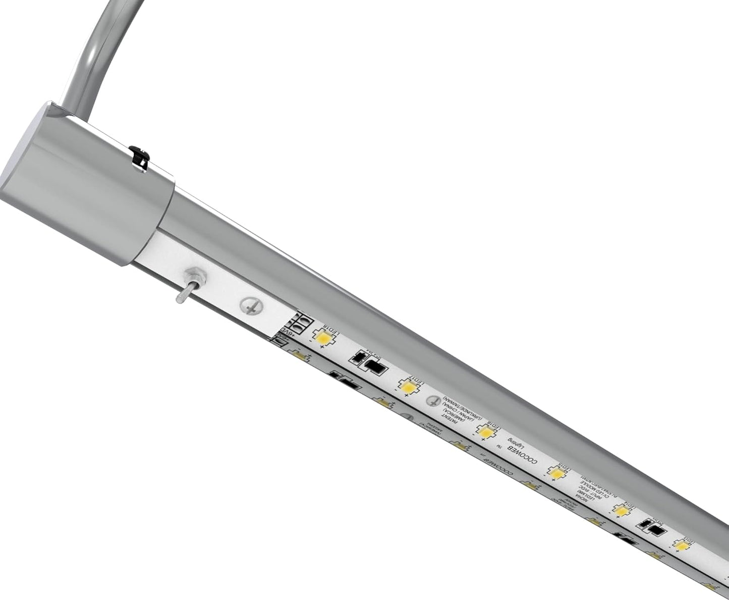 Cocoweb 16 Inch Tru-Slim Chrome Picture Light - LED, 2700K, Adjustable Arm, Plug-in, Toggle Switch, Sleek and Compact Design