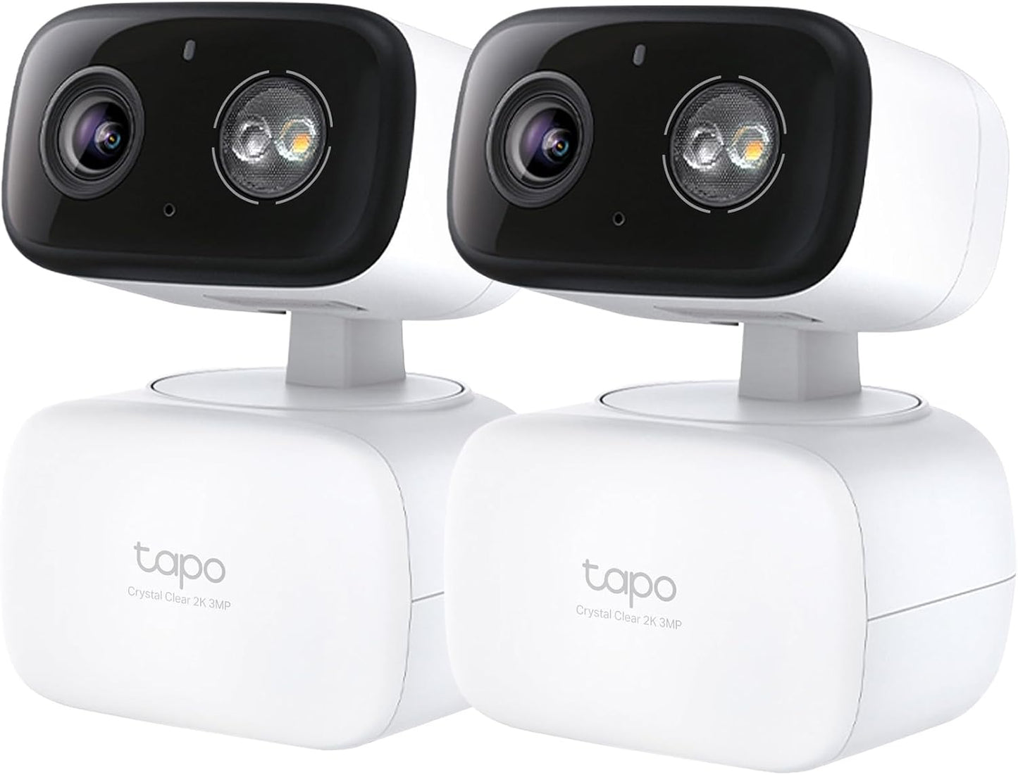 Tapo 2K 3MP Pan/Tilt Indoor/Outdoor Security Camera - Free Person/Baby Cry Detect & Track, 360° View, Color Night Vision, SD/Cloud Storage, Works w/Alexa & Google Assistant, HybridCam 360 (2-Pack)