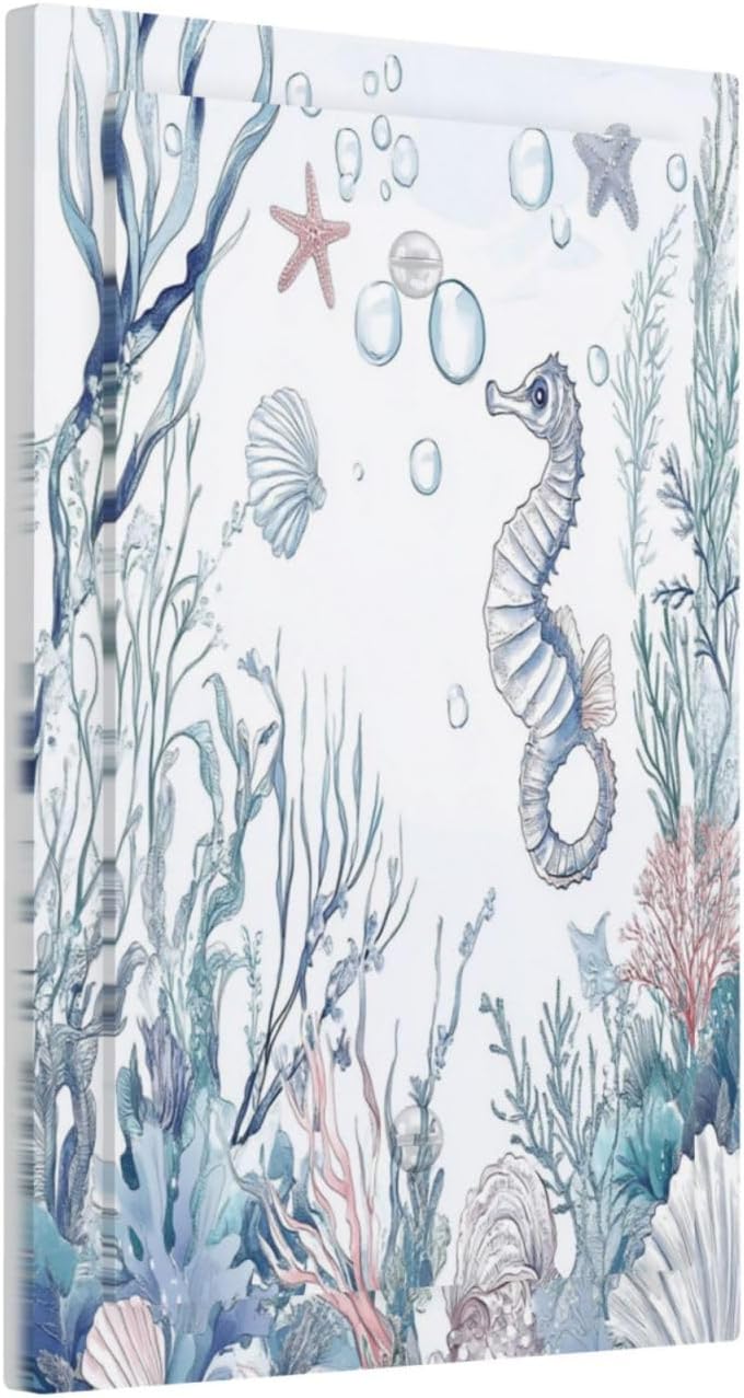 Light Switch Cover Plate Ocean Coral Seahorse Seashell Starfish 1 Gang No Device Blank Electrical Wall Plates Faceplate Decorative Switch Plate For Bathroom Home Decor