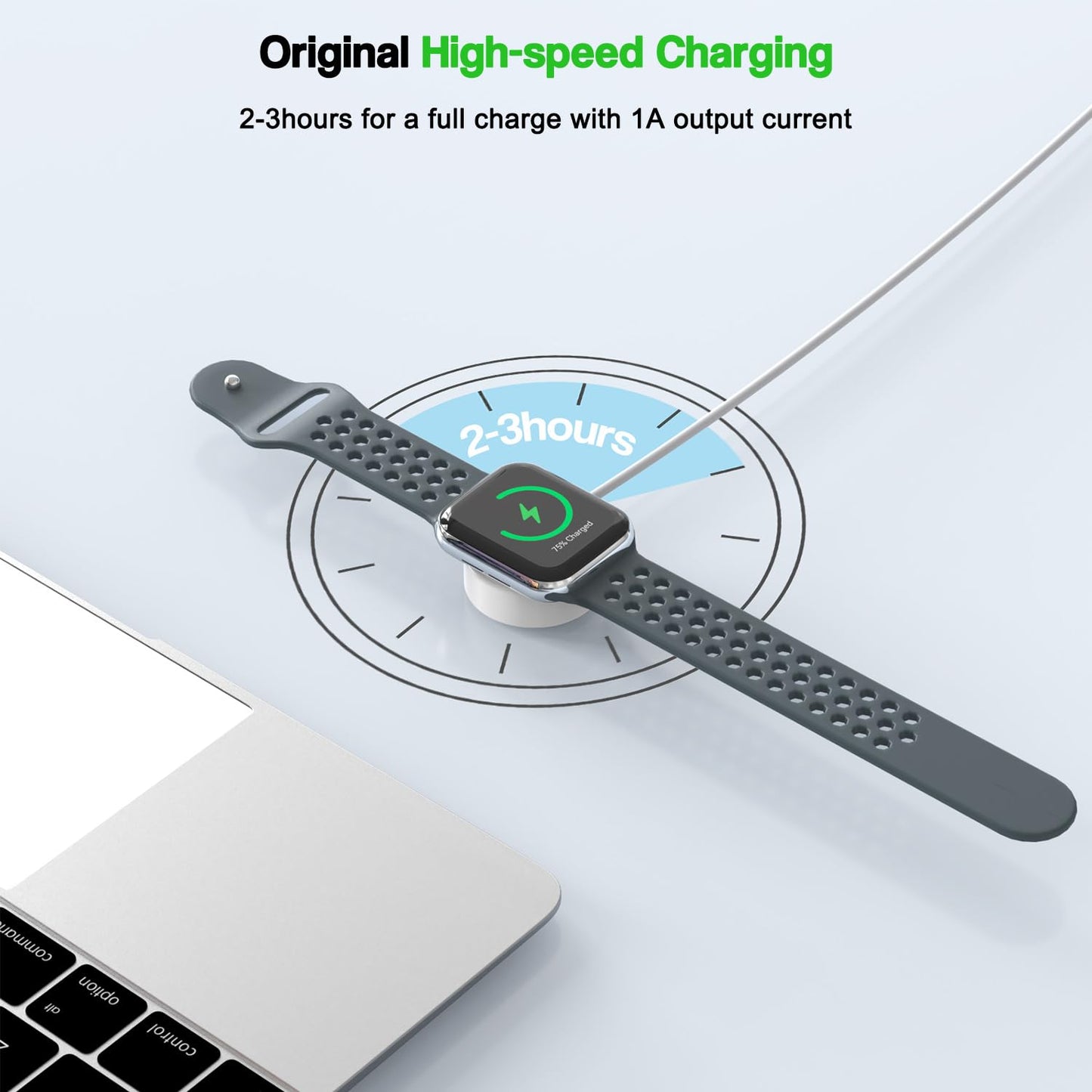 Fast Charger for Apple Watch,2 Pack USBC & A PD Wall Charger Adapter with 10FT Long USBA Magnetic Apple Watch Fast Charging Cable Portable Compatible with iWatch Series 10/9/8/7/SE/SE2/5/4/3/2/1/Ultra