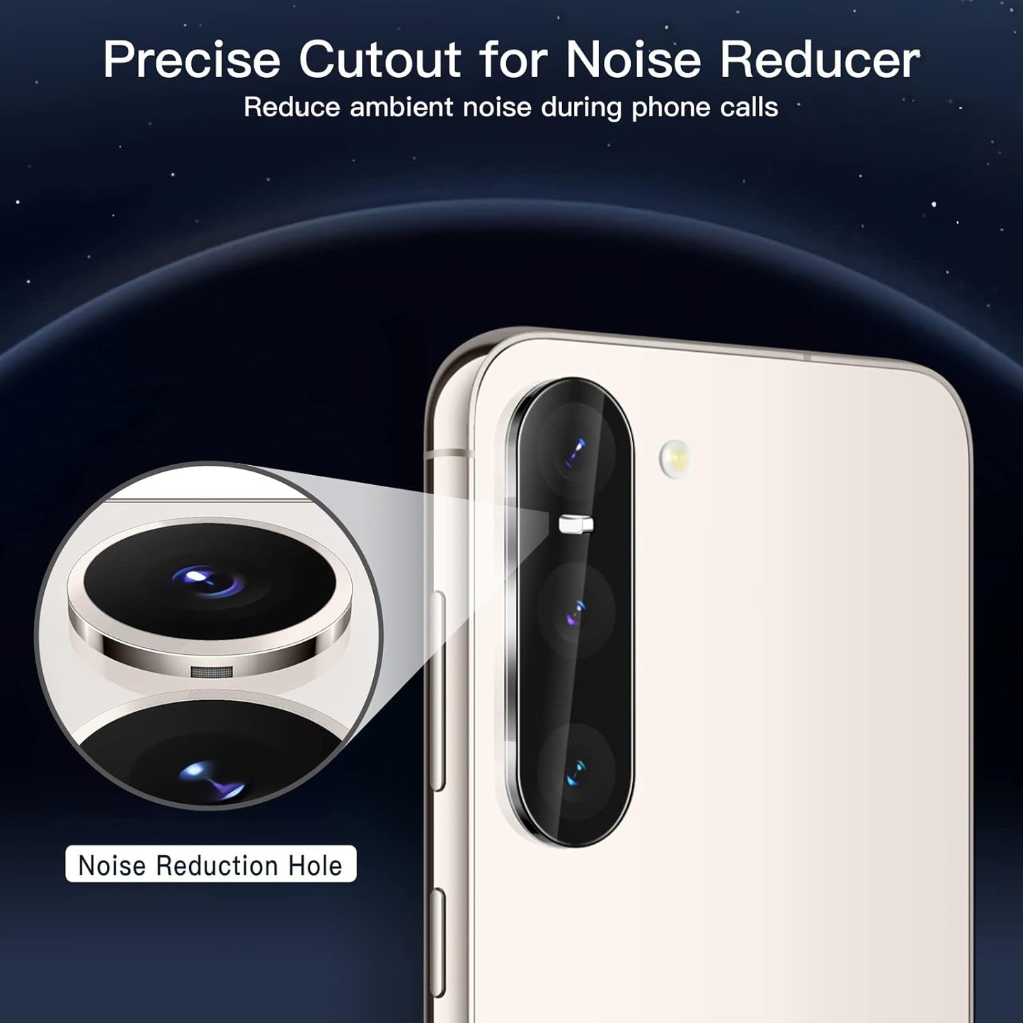 JETech Privacy Screen Protector for Samsung Galaxy S23 5G 6.1-Inch with Camera Lens Protector, Anti-Spy Tempered Glass Film, Fingerprint ID Compatible, 2-Pack Each