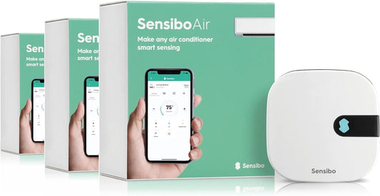 Sensibo Air 3 Pack - Smart Air Conditioner Controllers. Apple HomeKit Certified. 60-Seconds Installation. Maintains Comfort and Energy Saving Features. Compatible with Google, Alexa, Apple HomeKit