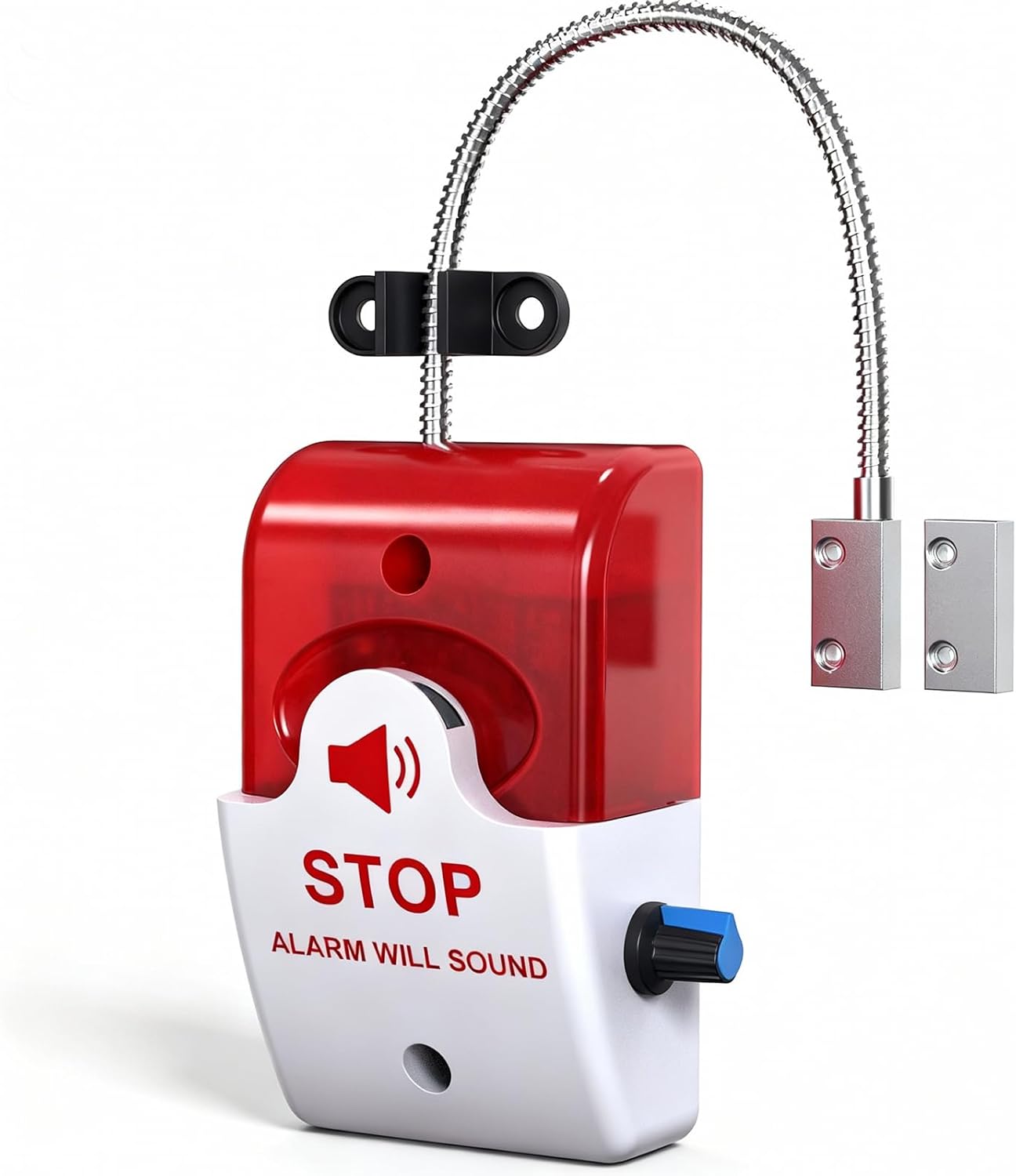 Exit Stopper Door Alarm with 110dB Siren,Commercial Emergency Exit Security Device,Battery Powered Magnetic Sensor, Easy Installation,Ideal for Warehouse,Office,Retail,Industrial Exit Safety