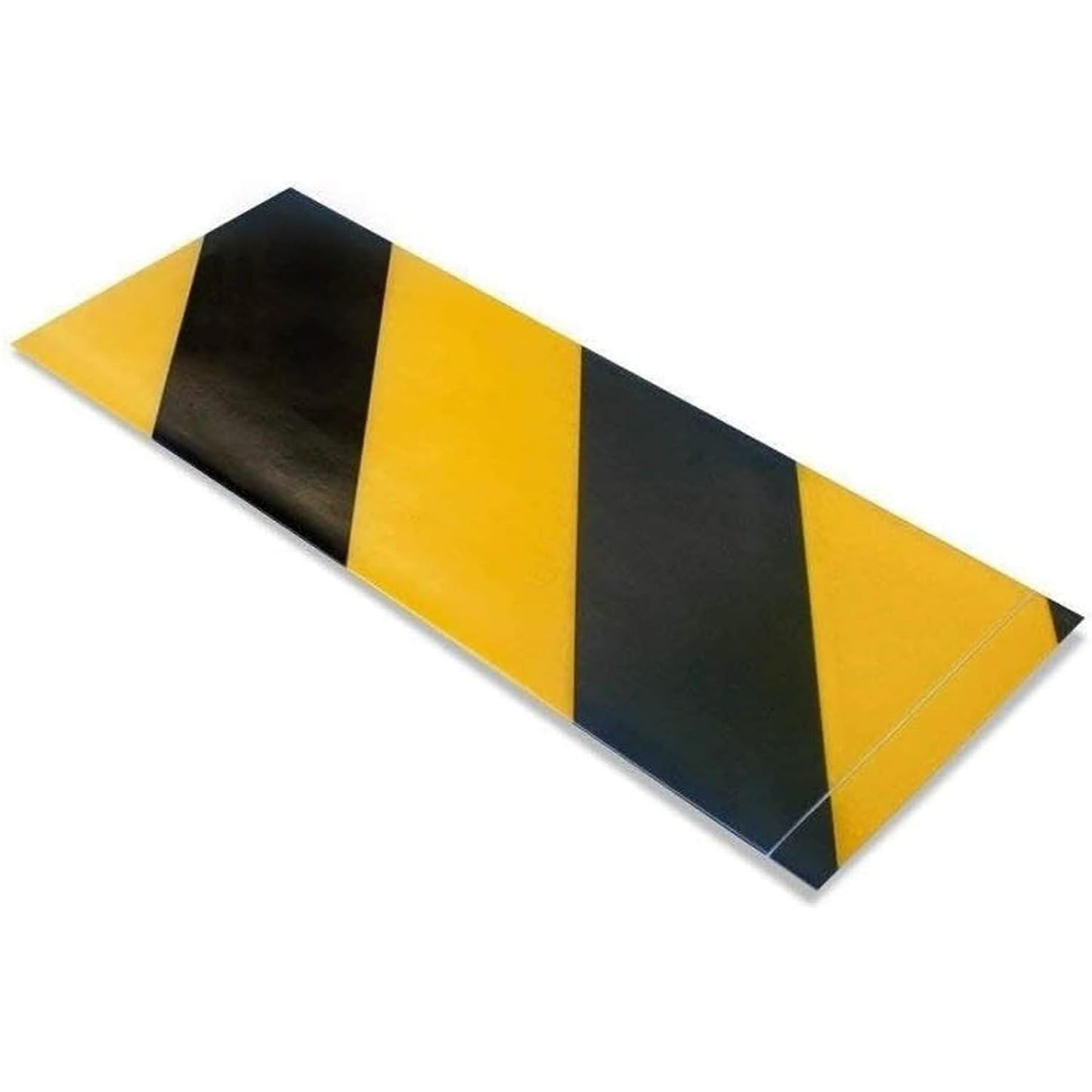 Mighty Line Floor Marking Tape Strips for Safety, Caution, Warning, Heavy-Duty, Peel and Stick, Adhesive, Industrial Quality, Yellow and Black Hazard, 6" by 10"