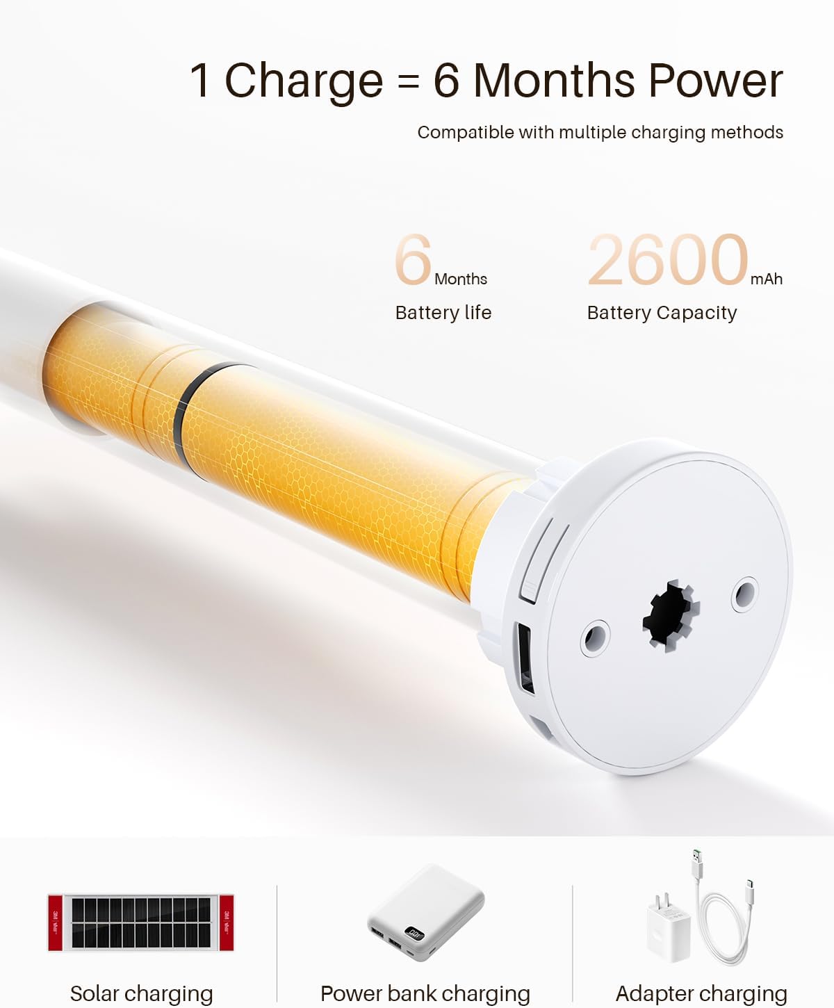 Smart Zebra Blinds for Windows, Alexa Motorized Blinds with Remote Control, Automatic Electric Power Zebra Shades for Indoor Windows (36" W x 72" H,Gray)