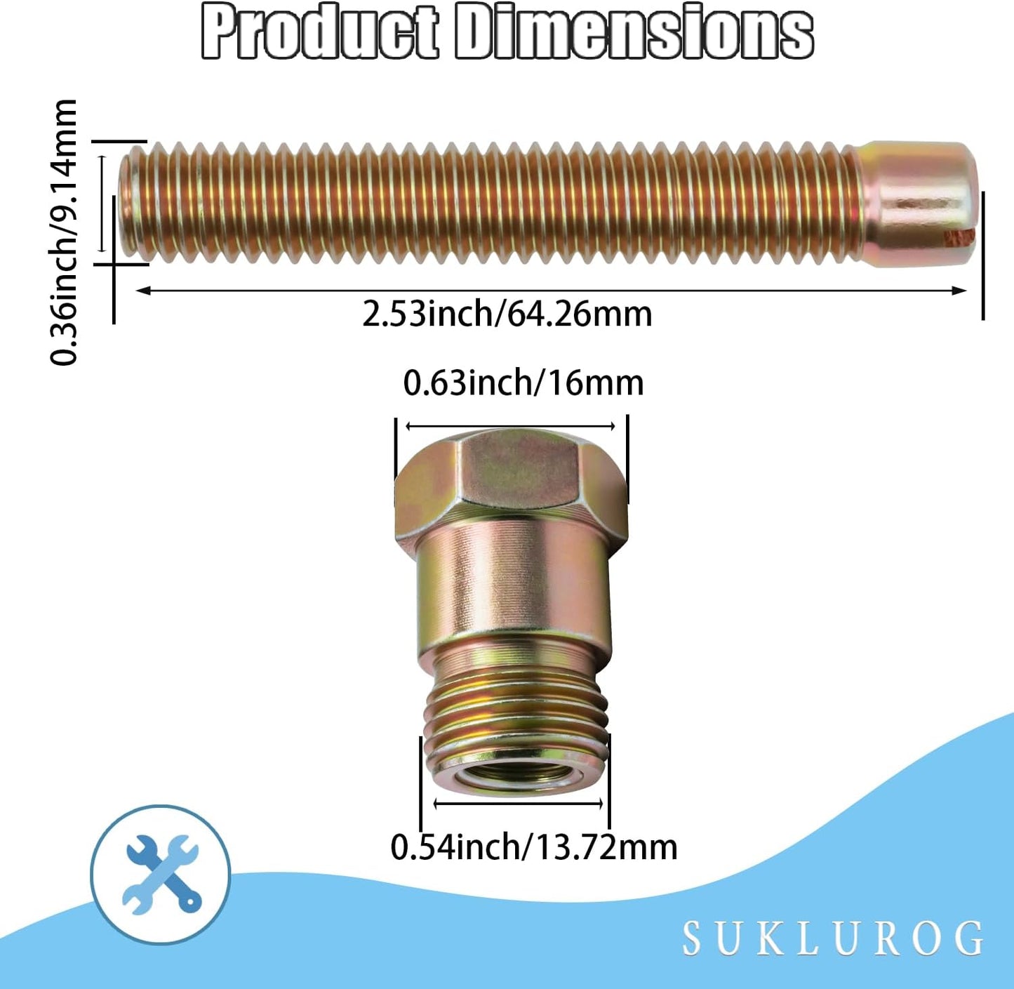（1PC）66792 Top Dead Center Locater Screws, Piston Stop Tool for TDC Locating,Screws into 14mm Spark Plug Hole Piston Stop Tool