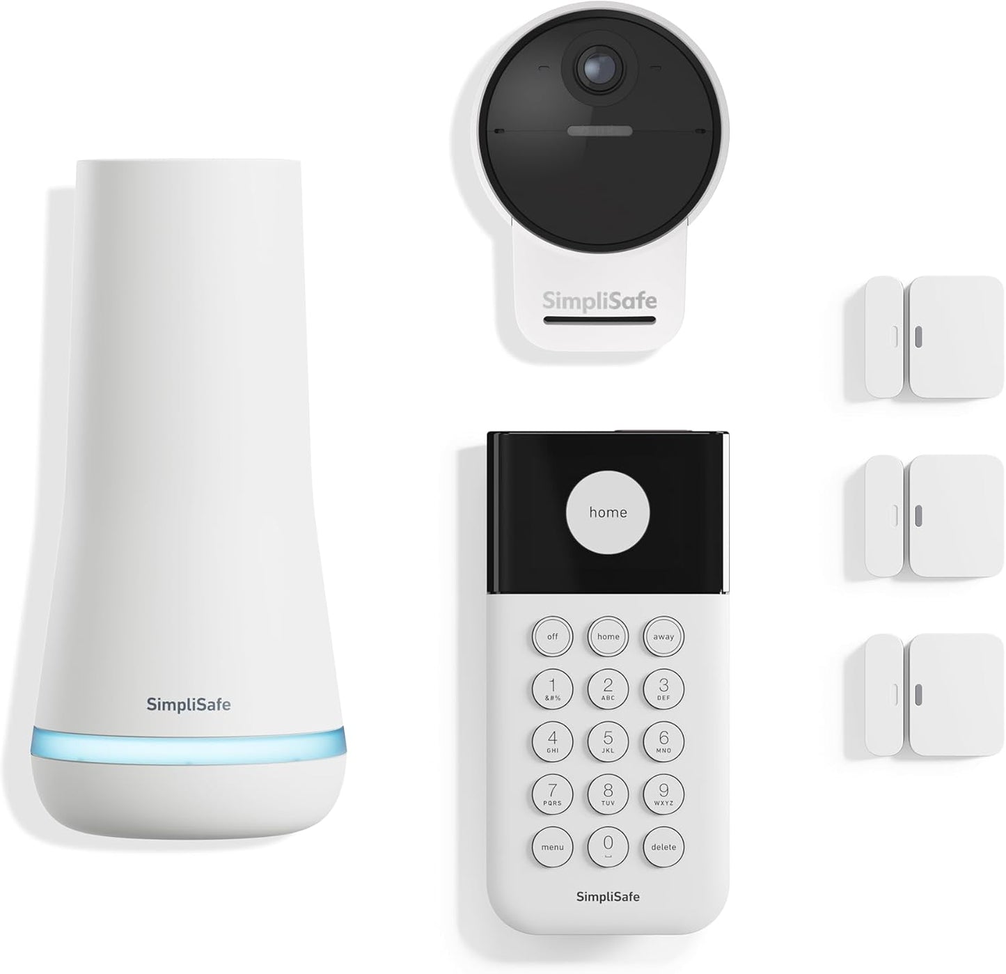 SimpliSafe 6 Piece Wireless Home Security System with Outdoor Camera - Optional 24/7 Professional Monitoring - No Contract - Compatible with Alexa and Google Assistant