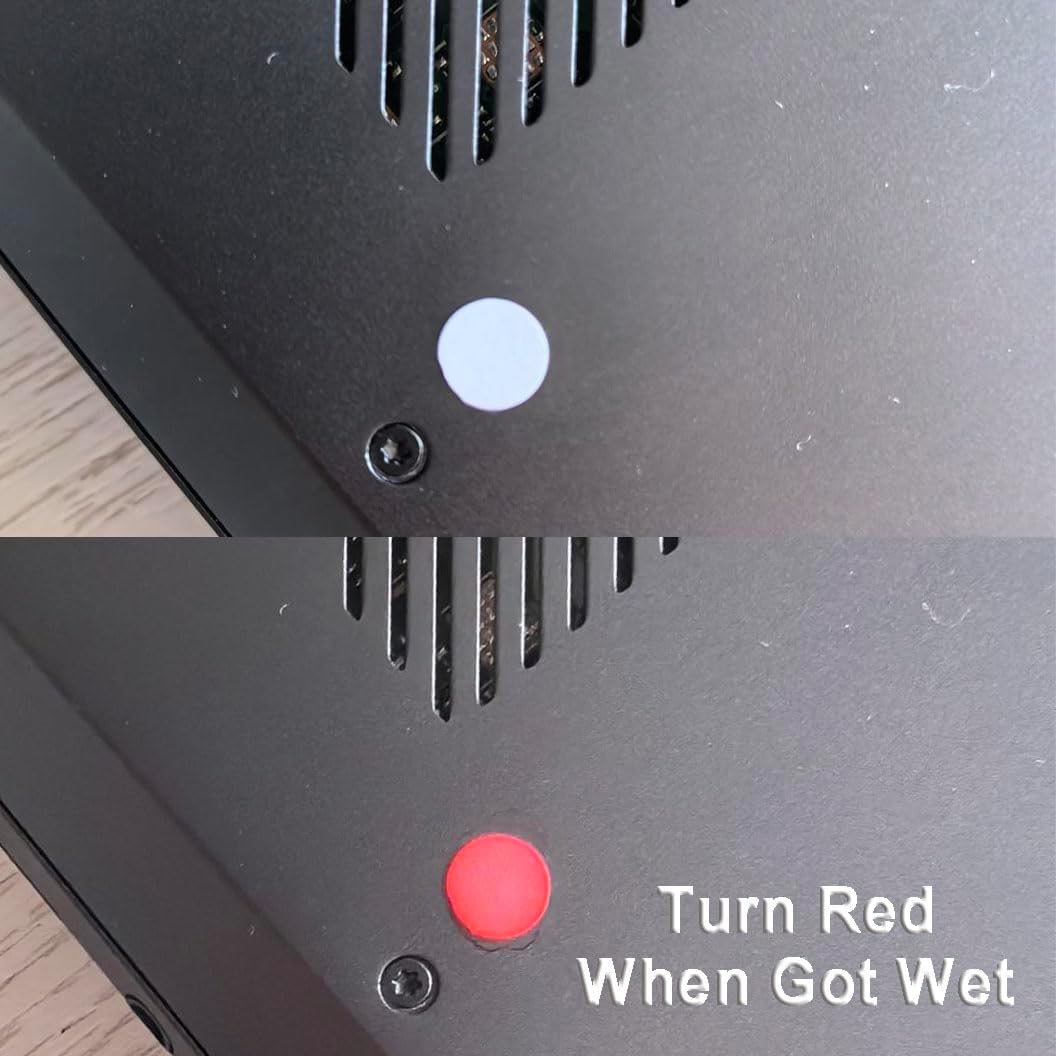 620pcs 0.24 inch Dot Water Sensitive Sticker Turn Red When Got Wet Device Potential Damage Indicator Warranty Void Instruction Liquid Sensor Label