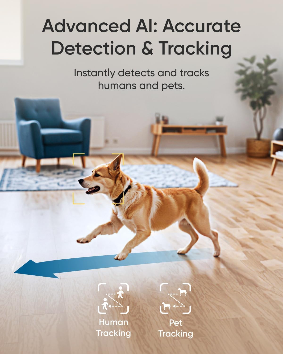 eufy Security Indoor Camera E30, Latest Generation, 4K UHD Security Camera, Pet/Dog/Baby Camera with Phone app, Color Night Vision, Human/Pet Auto Tracking, 360 Pan-Tilt, Works with Homekit, White