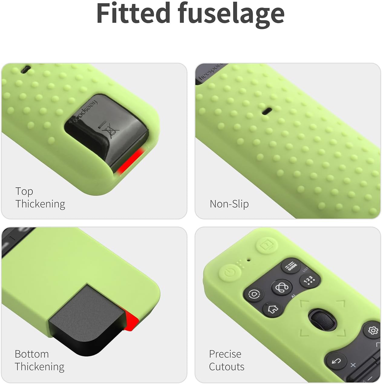 Silicone Case for LG MR25GA Remote Cover Compatible with 2025 LG OLED Smart TV C5 B5 G5 M5 Series Remote Protective Case Cover (Glow Green)