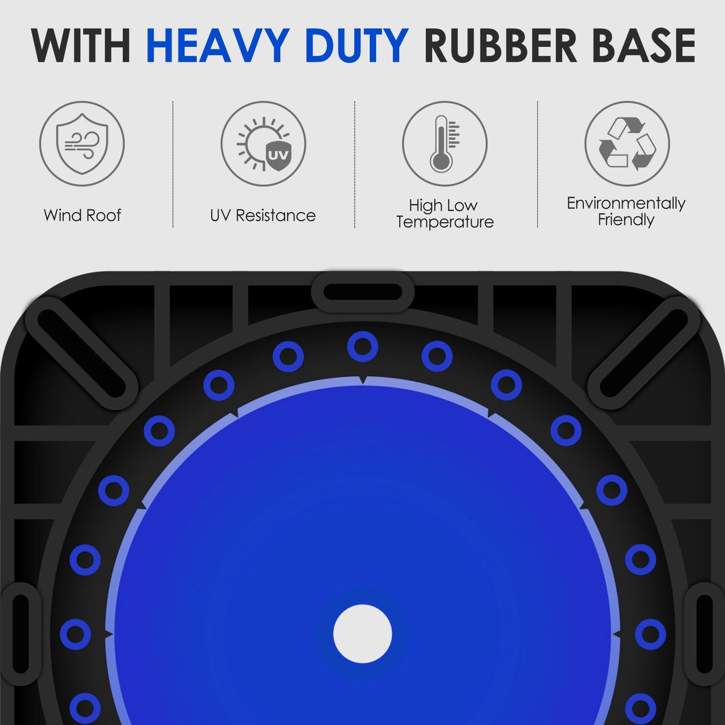 6 Pack 36" Large-Sized PVC Traffic Cones with Heavy-Duty Black Base, Garage Parking Lot Cones Structurally Stable Weatherproof Road Construction Safety Cones (6, Blue, 36" Extra Large)