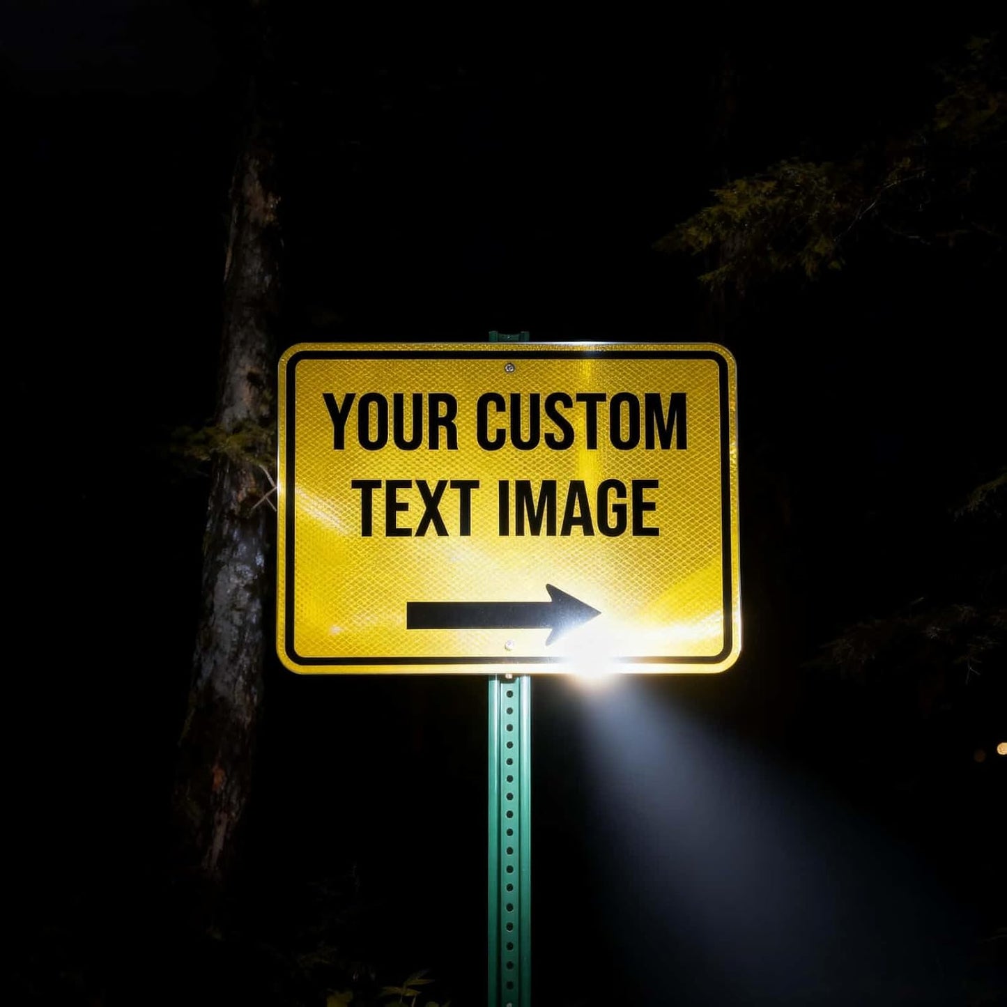 Custom Metal Sign, Personalized Signs for Business, Workplace, Home, 24x18 Inches, Engineer Grade Reflective Opion, Rust Free Aluminum, UV Ink Printing