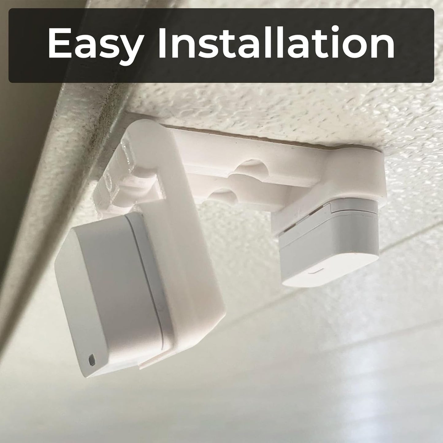 Garage Door Bracket/Mount for SimpliSafe Alarm Entry Sensors - Quick Installation & More Protection for Your Garage Door (2 Pack)