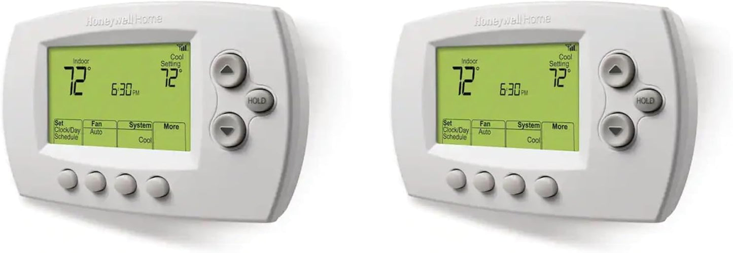 Honeywell Home RTH6580WF Wi-Fi 7-Day Programmable Thermostat, White (Pack of 2)