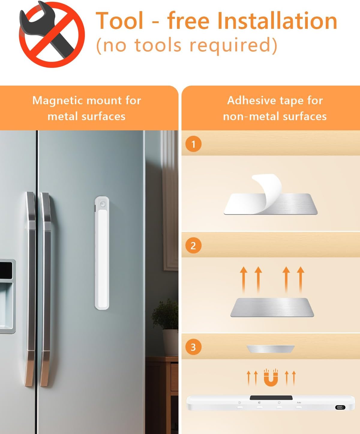 WILLED Under Cabinet & Closet Lights with Remote, Motion Sensor, Rechargeable, Magnetic, 3 Color Temps, Dimmable LED Light Bar for Indoor Kitchen Counter (4 Pack, White)