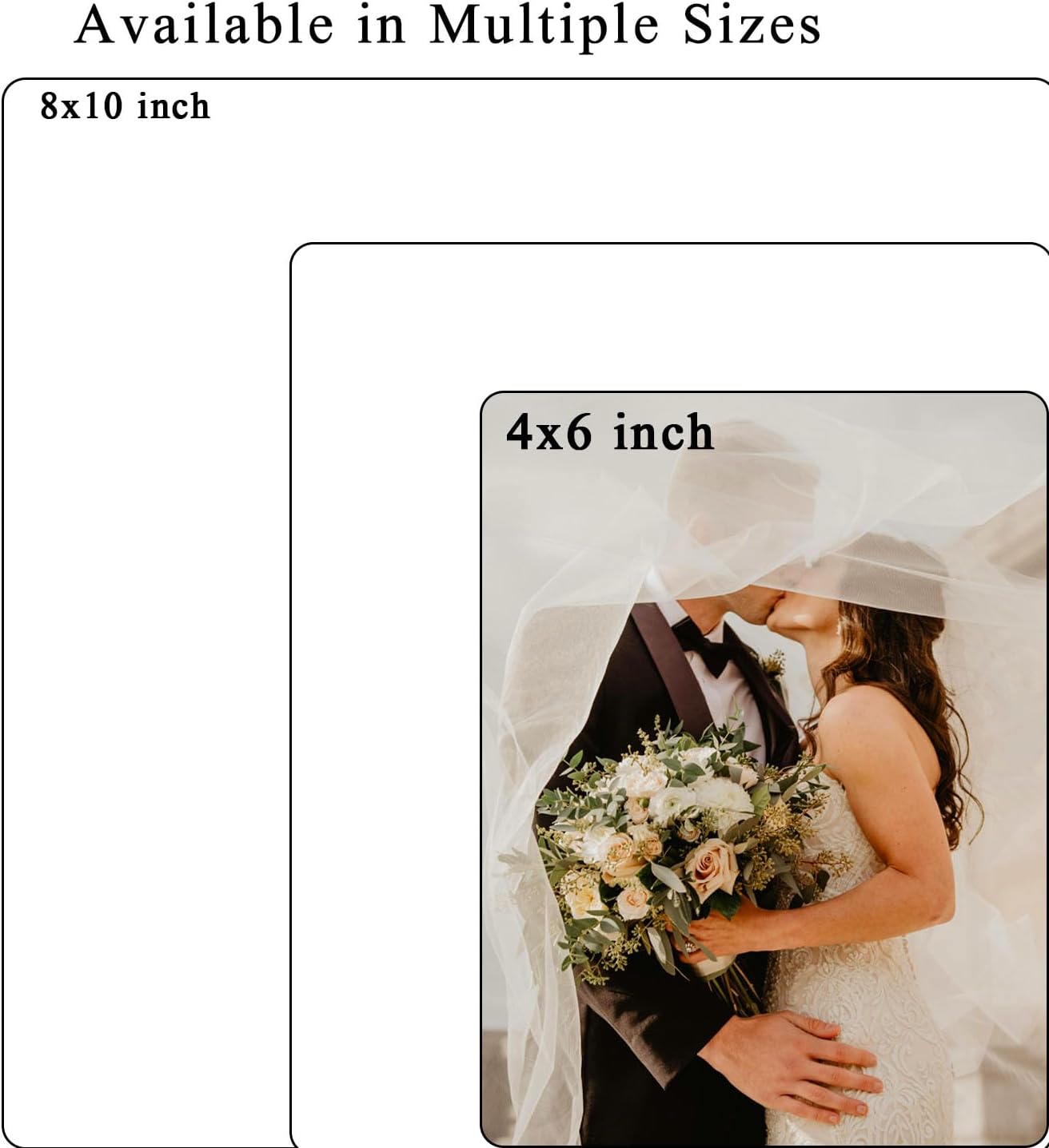Custom Metal Photo Prints, Personalized Picture Frame with Your Photos, Customized Photo Gifts for Lovers, Couples, Family and Home Decor