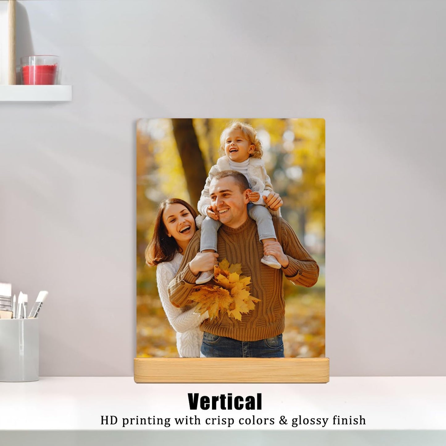 Custom Metal Photo Prints, Personalized Picture Frame with Your Photos, Customized Photo Gifts for Lovers, Couples, Family and Home Decor