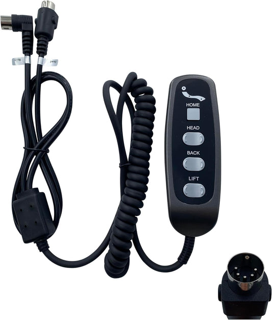 7 Button 5 Male Pin Remote Kaidi Model KDH130-001 Lift Chairs Power Recliner Hand Control Replacement