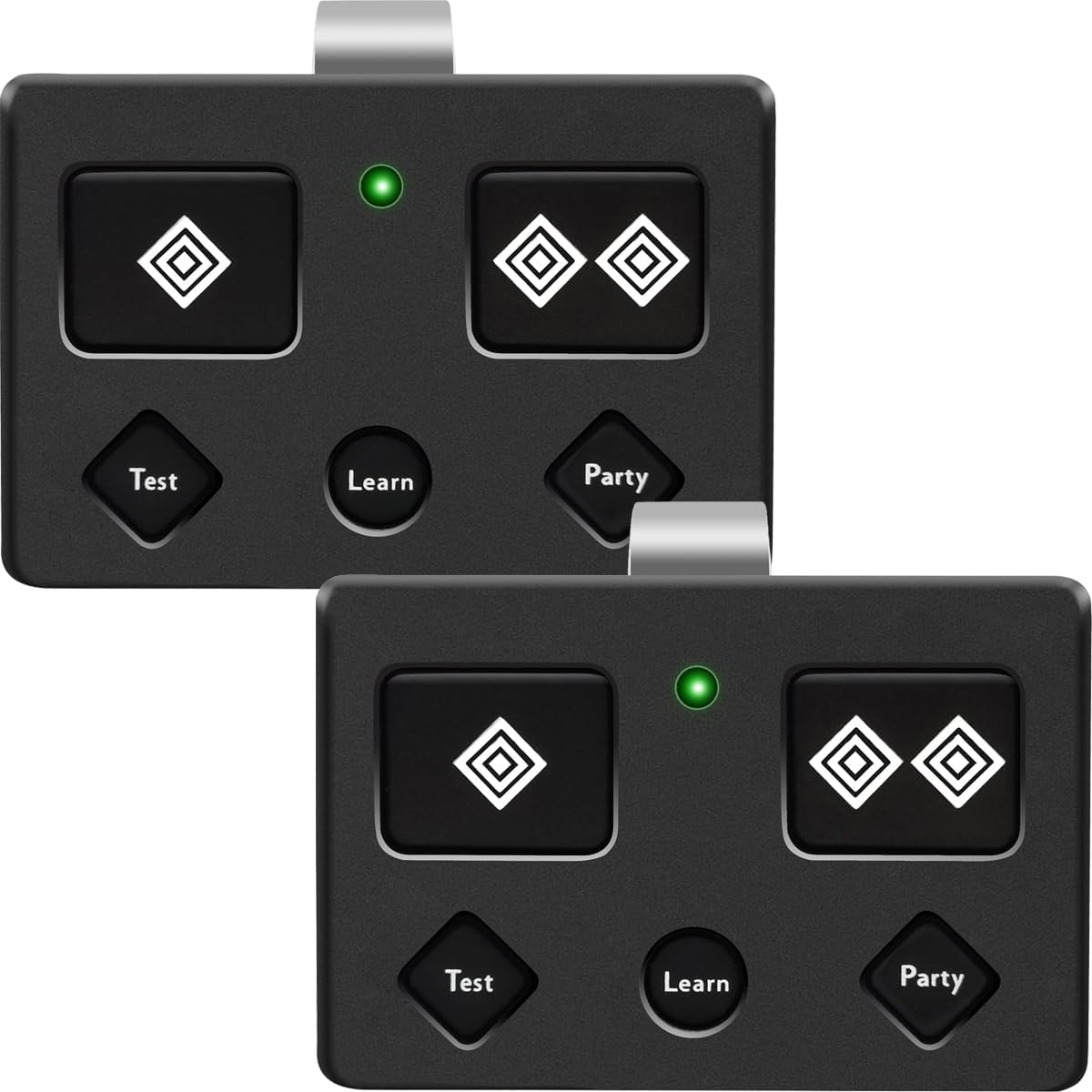 for Ghost Controls AXS1 AXP1 Remote Transmitter,5-Button Remote Transmitter for Automatic Gate Openers, Partymode, Compatible with Ghost Controls Single/Dual Control Opener Systems (AXS1 2Pack Black)