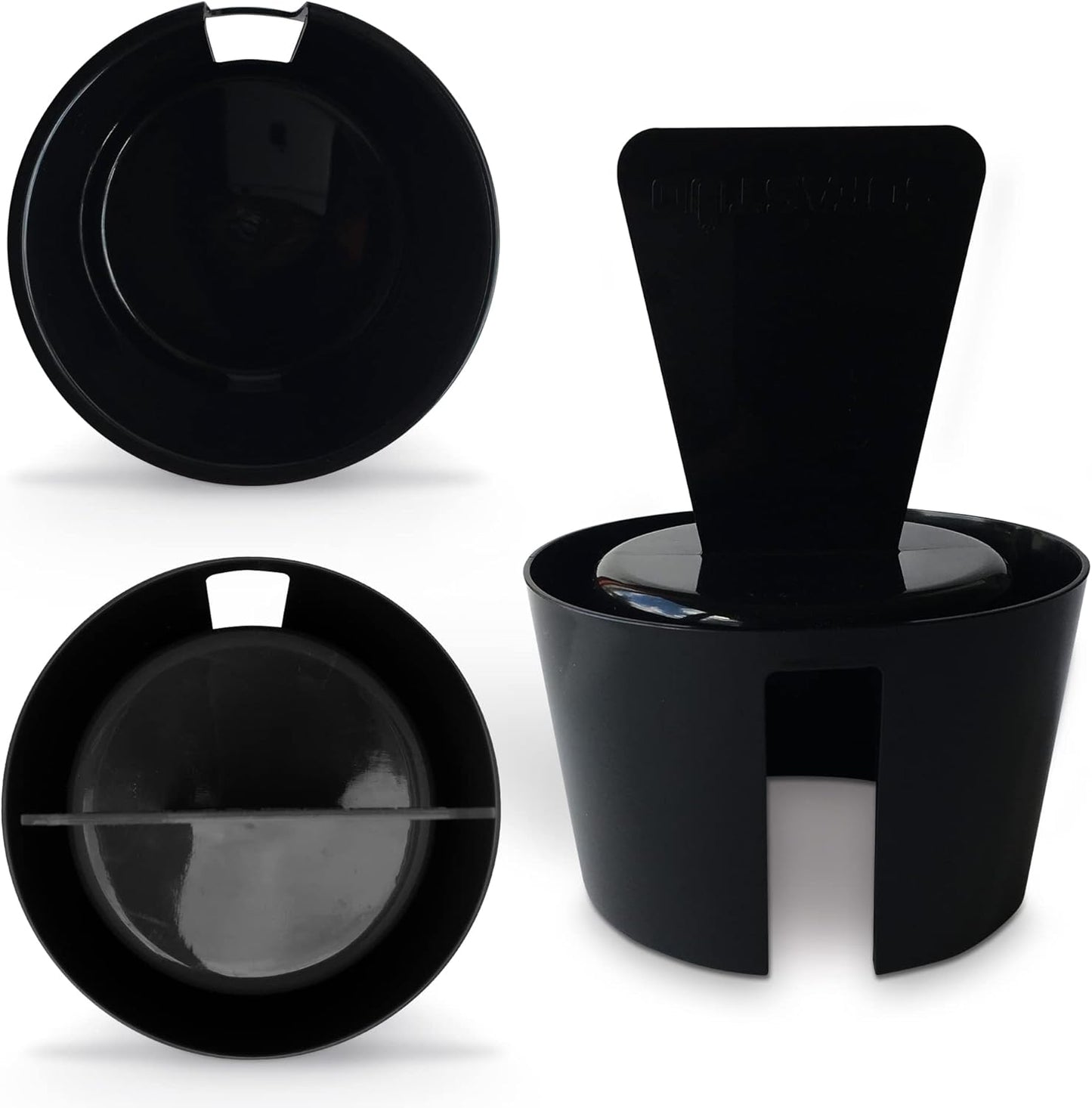 Mugworthy Couch Mug & Cup Holder - Spill Proof, Convenient, Versatile Drink Coaster Molded from BPA Free, Impact Resistant, Durable Plastic That Fits Coffee Mugs, Large Cups, Bottles & More