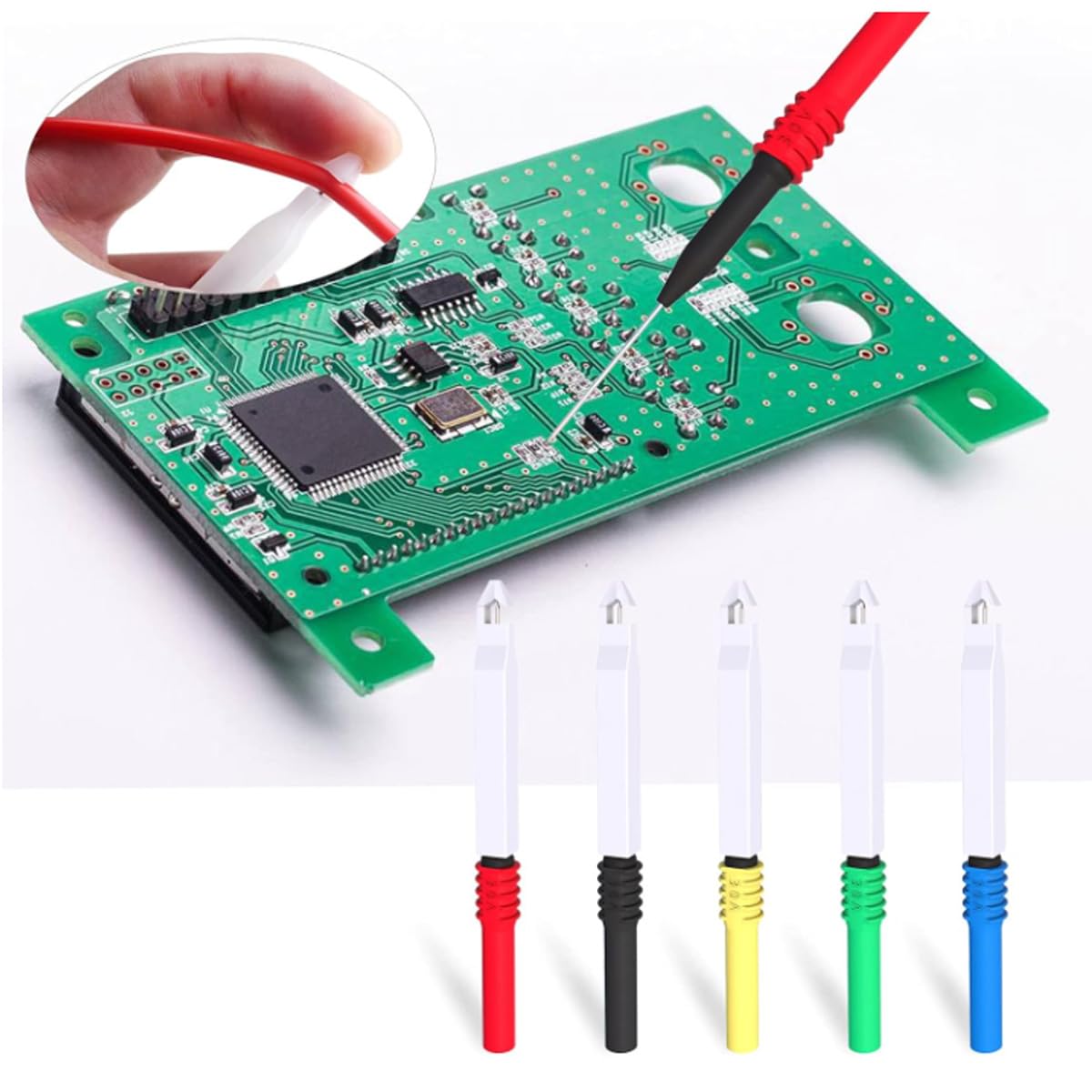 Automotive Test Lead Set, Back Probe Kit 30pcs, Copper Alligator Clips to Banana Plug Test Lead, Multimeter Test Lead Set for Automotive Repair and Diagnostic Circuit Testing