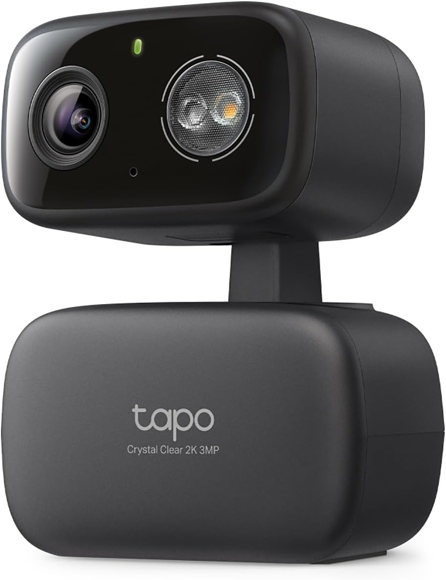 Tapo 2K 3MP Pan/Tilt Indoor/Outdoor Security Camera, Free Person/Baby Cry Detect & Motion Track, 360° View, Color Night Vision, SD/Cloud Storage, Works w/Alexa & Google Assistant, HybridCam 360