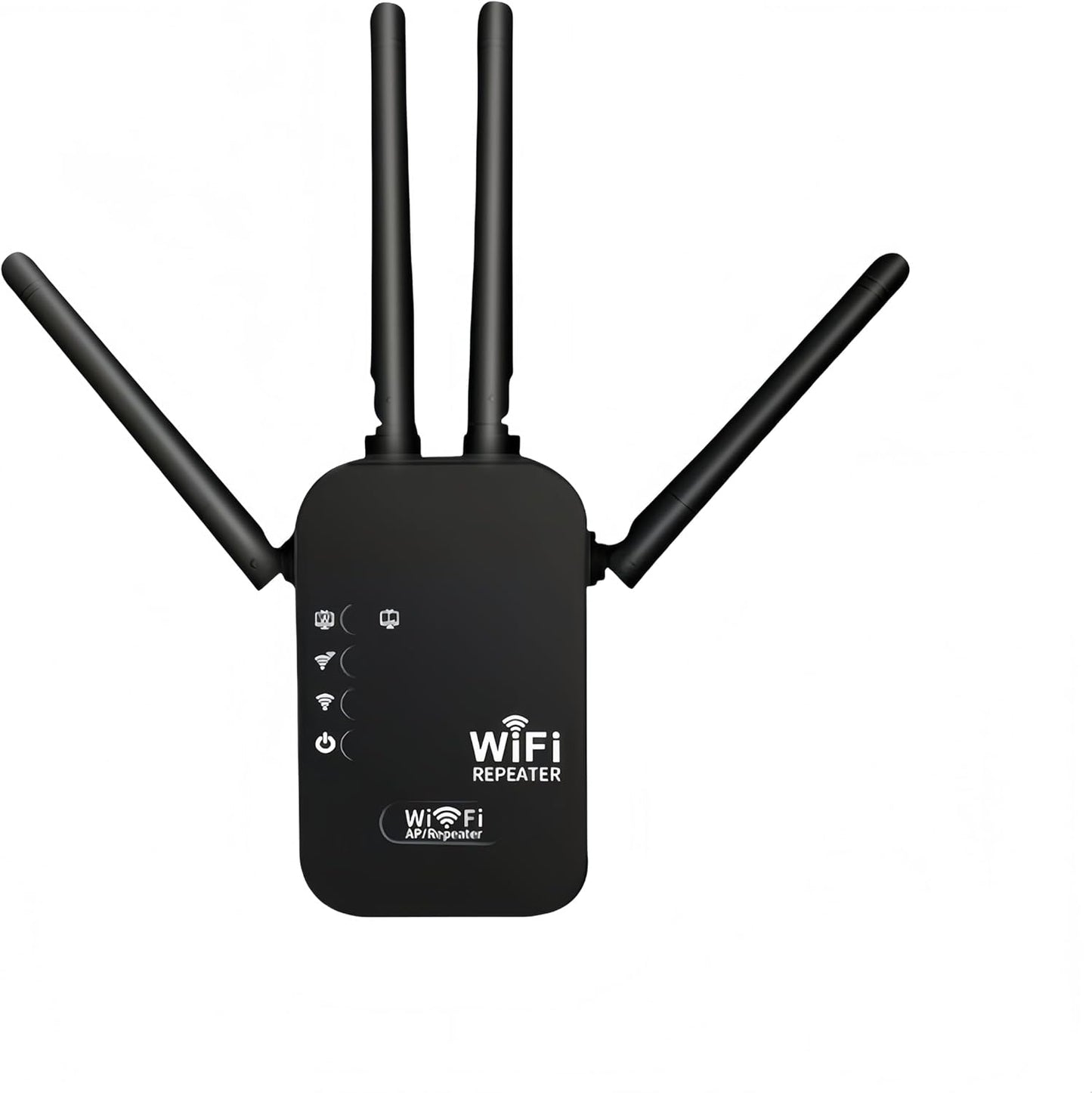 300Mbps WiFi Extender Signal Booster,WiFi Extender Dual Band for Home，New Gen 6X Faster Internet Booster Extender, WiFi Repeater Coverage up to 10K sq.ft and 65 Devices （Black）