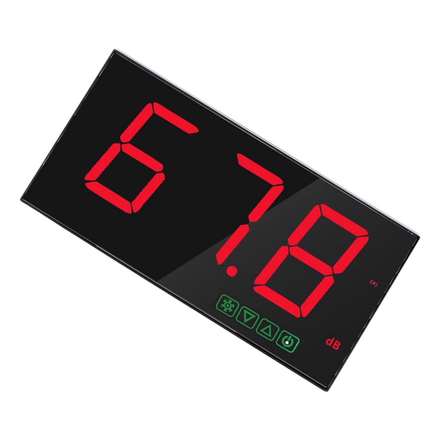 Wall Mounted Decibel Meter, Sound Level Meter 30-130dB with Alarm, USB Rechargeable Battery Level Indication - High Accuracy, Digital Display, Ideal for Industrial and