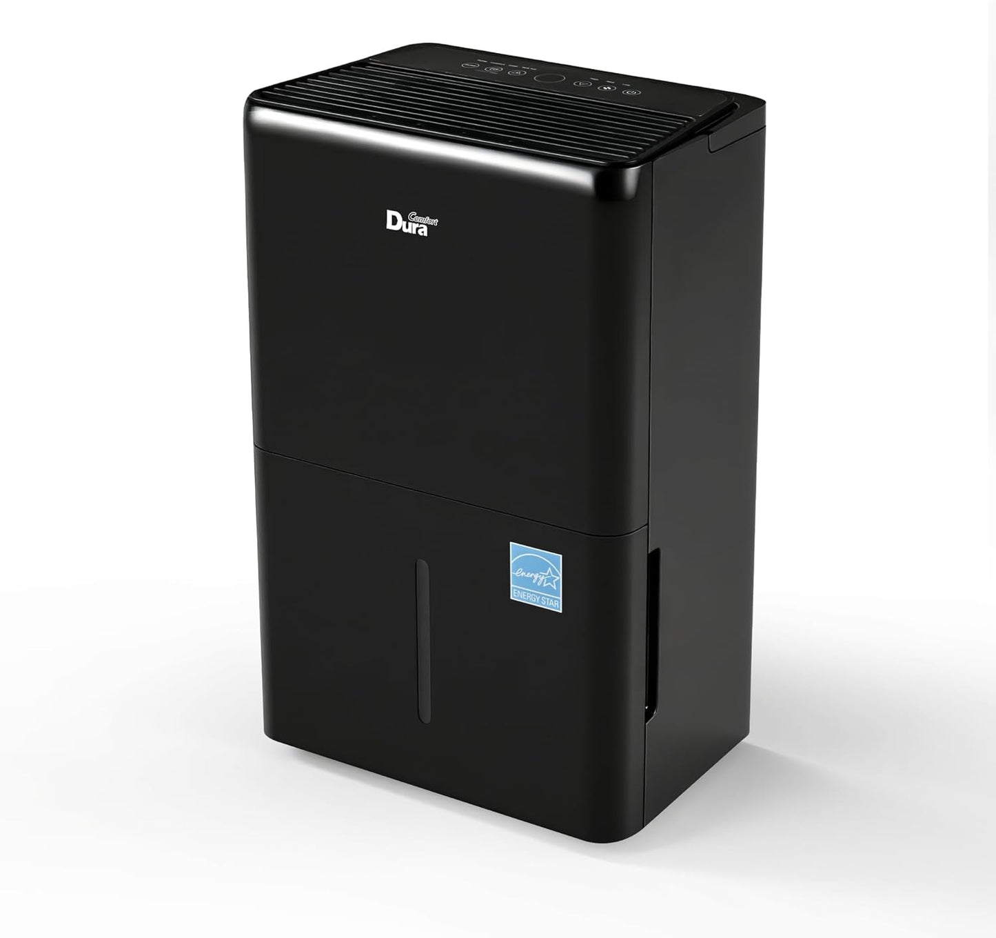 DuraComfort 50 Pint Dehumidifier, Built-in Pump, 4500 Sq Ft Coverage, Energy Star, Black